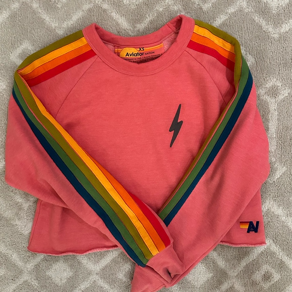 Aviator Nation women’s crop sweatshirt. EXCELLENT condition..